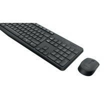 Keyboard and Wireless Mouse Logitech 920-007919 Black