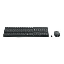 Tastiera e Mouse Wireless Logitech 920-007919 Nero