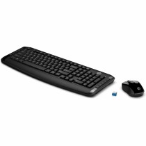Tastatur mit Maus HP Teclado y ratón inalámbricos HP 300 Schwarz Wireless
