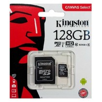 Tarjeta de Memoria Micro SD con Adaptador Kingston SDCS2/128GB exFAT 128 GB