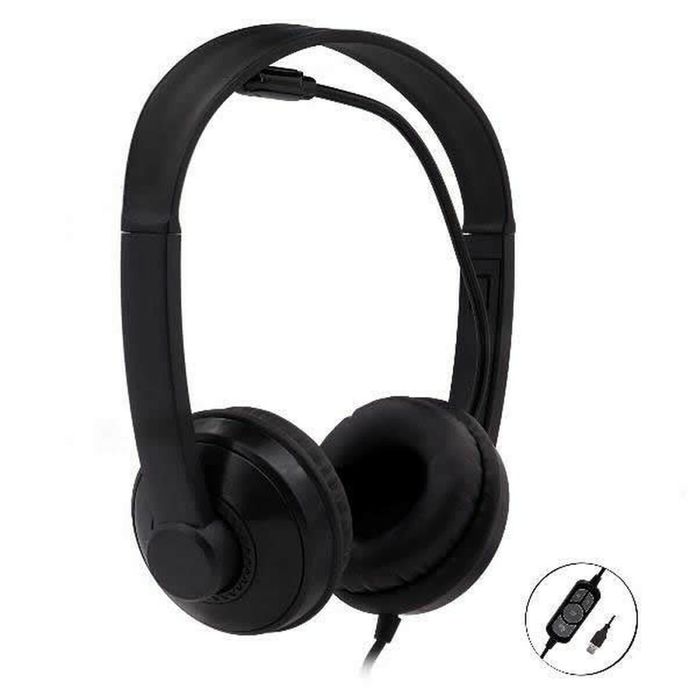 Casques avec Microphone Nilox NXAU0000001 Noir