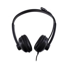 Headphones with Microphone Nilox NXAU0000001 Black