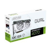 Graphics card Asus Dual GeForce RTX 4070 White OC Edition 12 GB GDDR6X NVIDIA GEFORCE RTX 4070