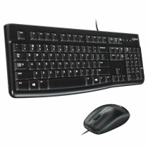Keyboard Logitech Desktop MK120 Black QWERTY Portuguese