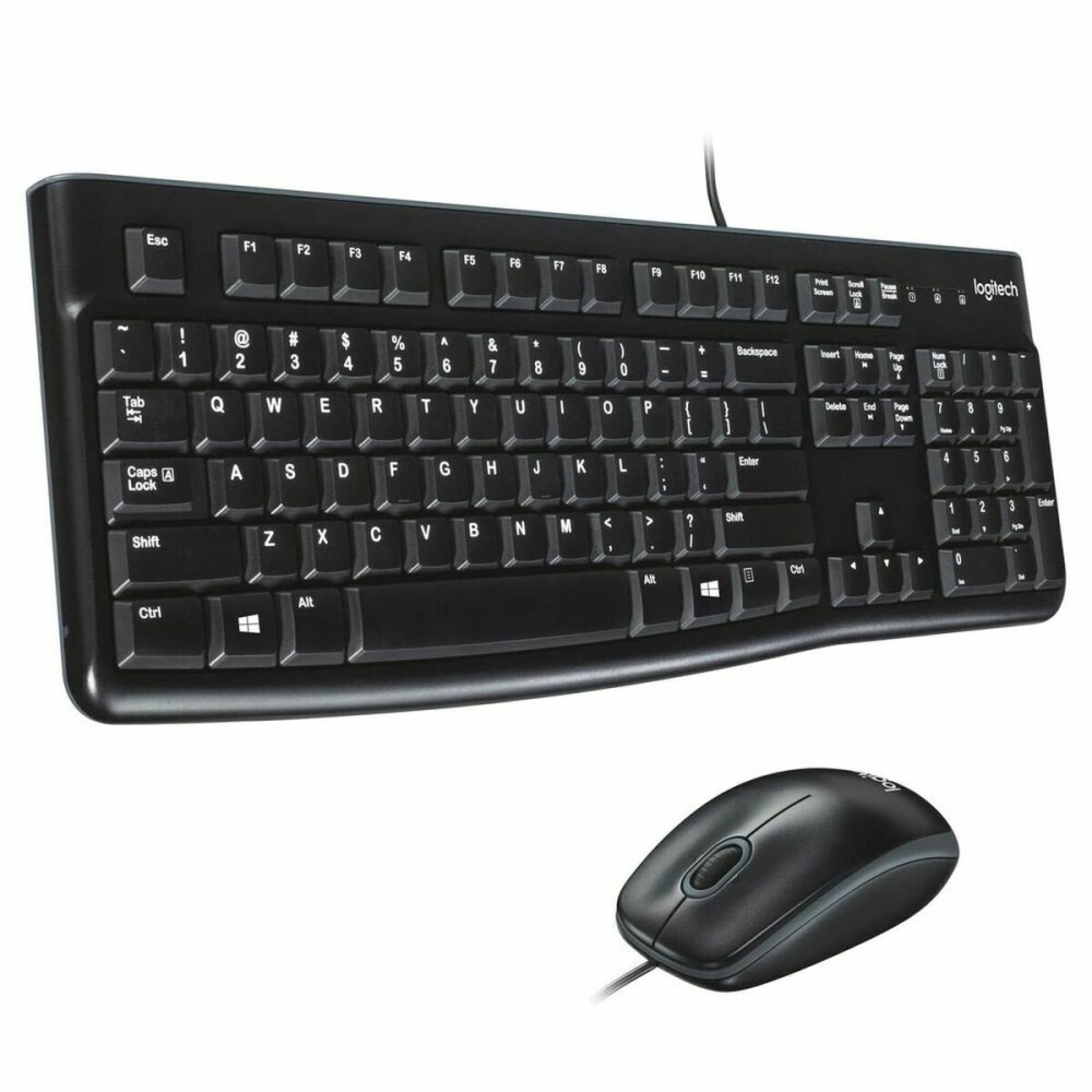 Tastatur Logitech Desktop MK120 Schwarz QWERTY Portugiesisch