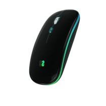 Mouse Subblim DUAL FLAT Black (1 Unit)