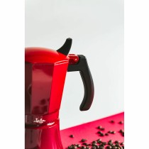 Italian Coffee Pot JATA HCAF2012      * Red Aluminium (12 Cups)