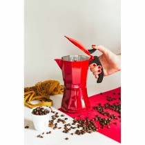 Italian Coffee Pot JATA HCAF2012      * Red Aluminium (12 Cups)