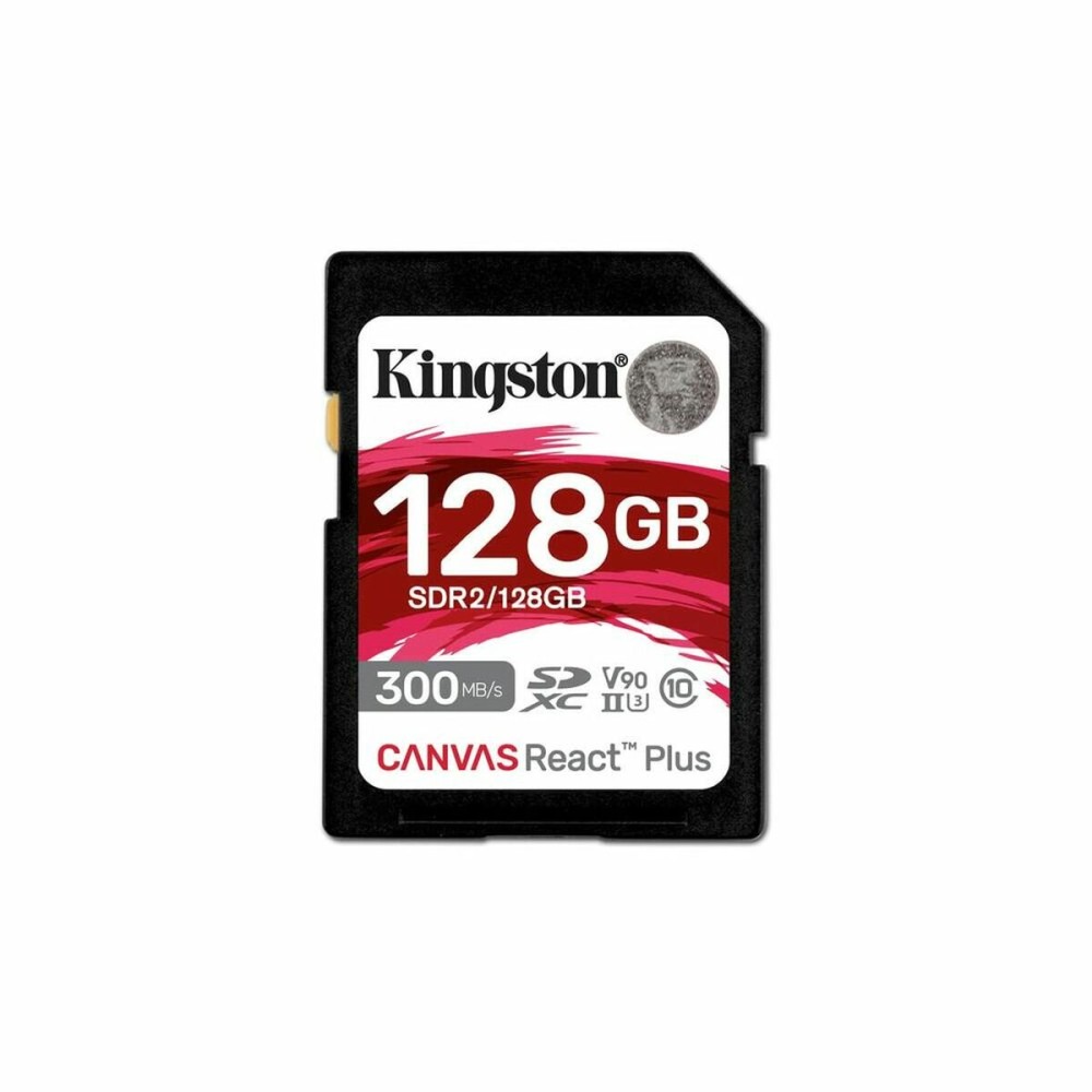 Cartão de Memória Micro SD com Adaptador Kingston SDR2/128GB 128 GB 8K Ultra HD SDXC UHS-II