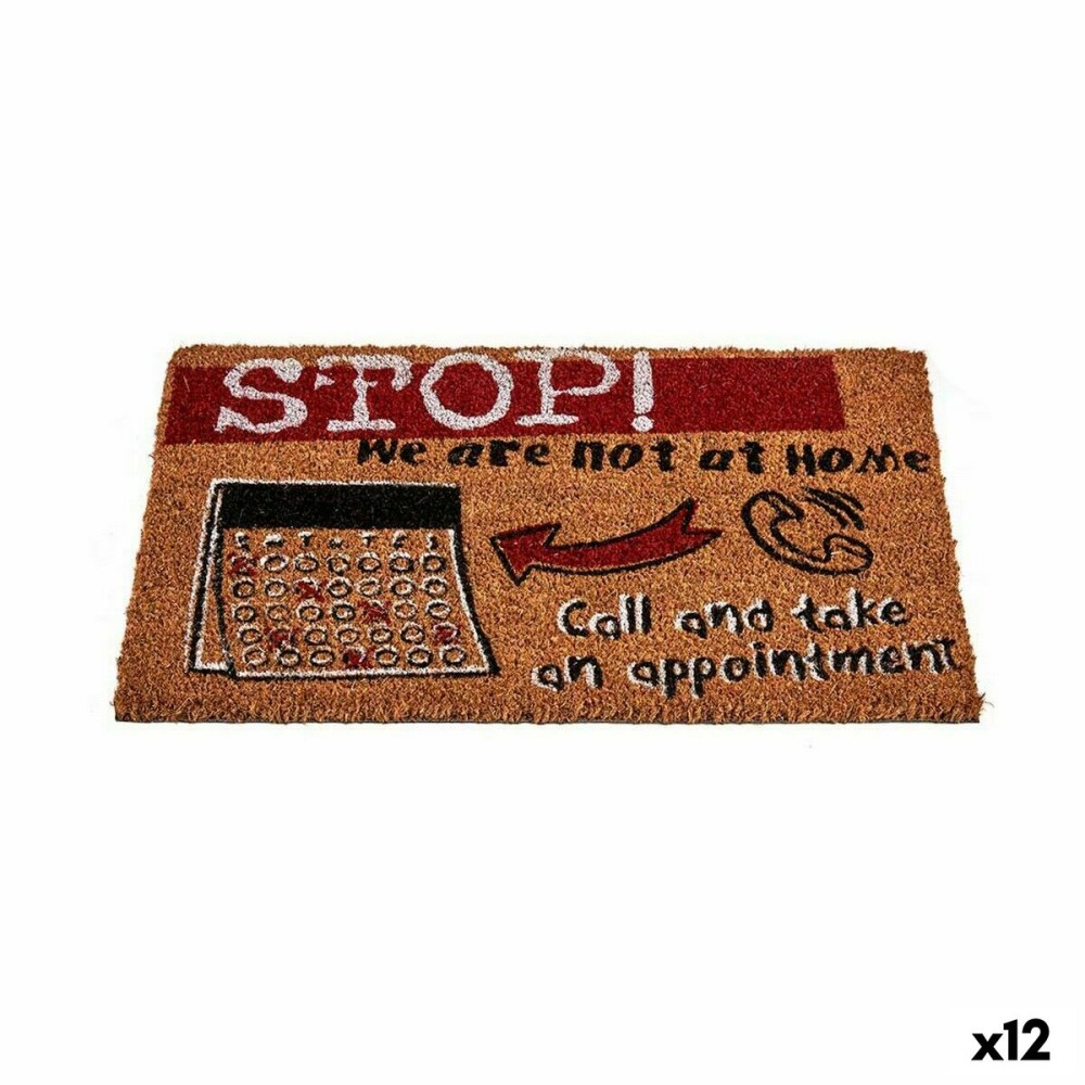 ZerbinoStopNeroRossoNaturaleFibradicocco40x1,5x60cm(12Unità)