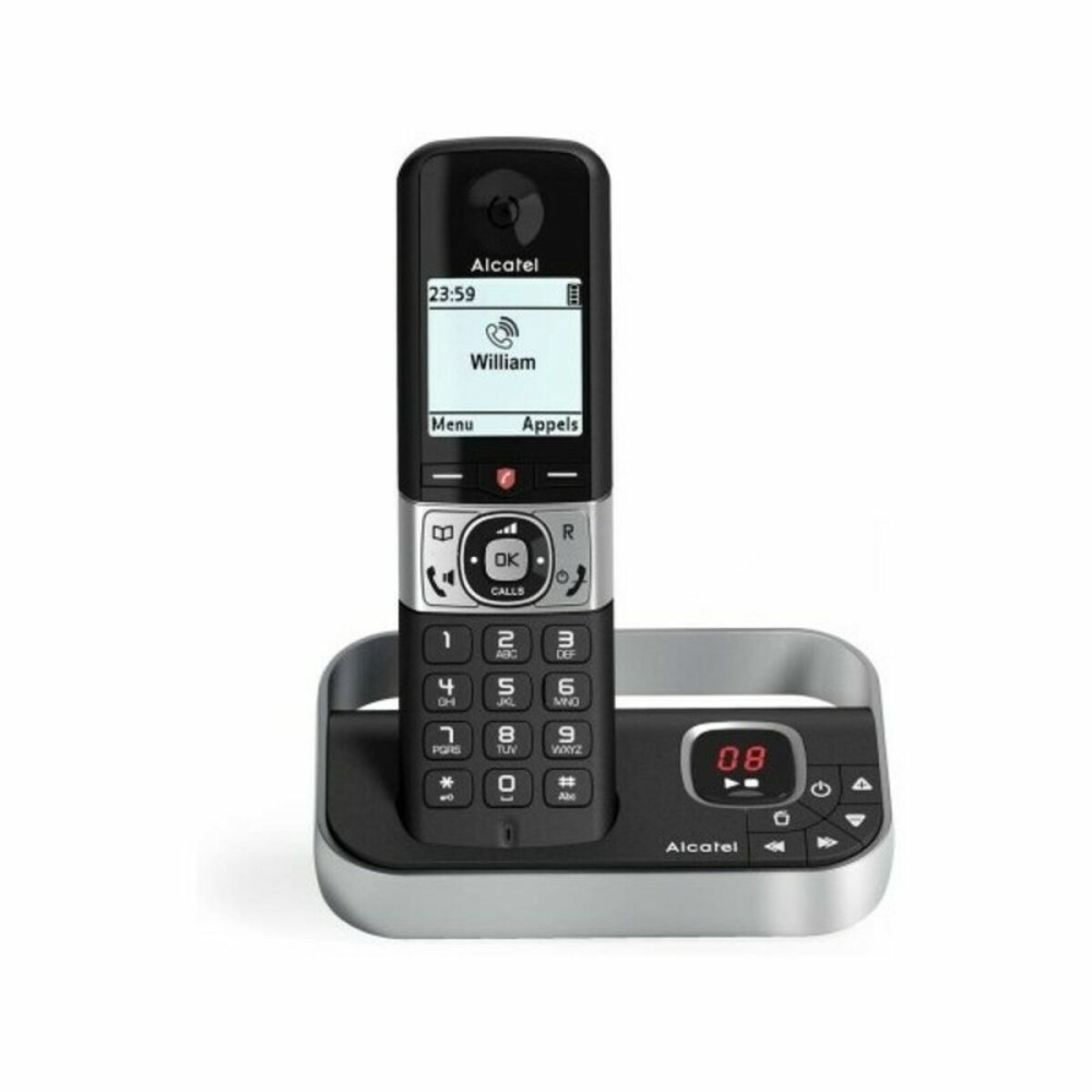 TéléphoneSansFilAlcatelF8901,8"BlancNoirNoir/Argenté(ReconditionnéA+)