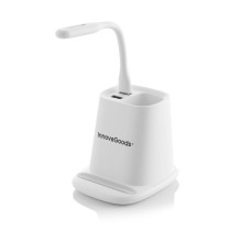 5-in-1WirelessChargerwithOrganiser-StandandUSBLEDLampDesKingInnovaGoodsRIV001(RefurbishedA)