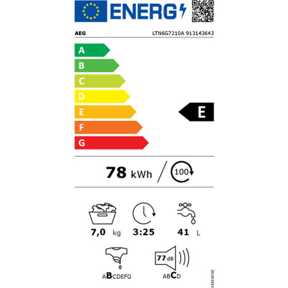 LavatriceAegLTN6G7210ACoperturasuperiore