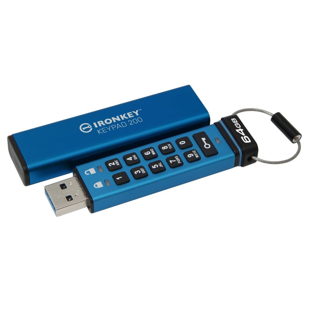 Pendrive Kingston IKKP200/64GB Azzurro