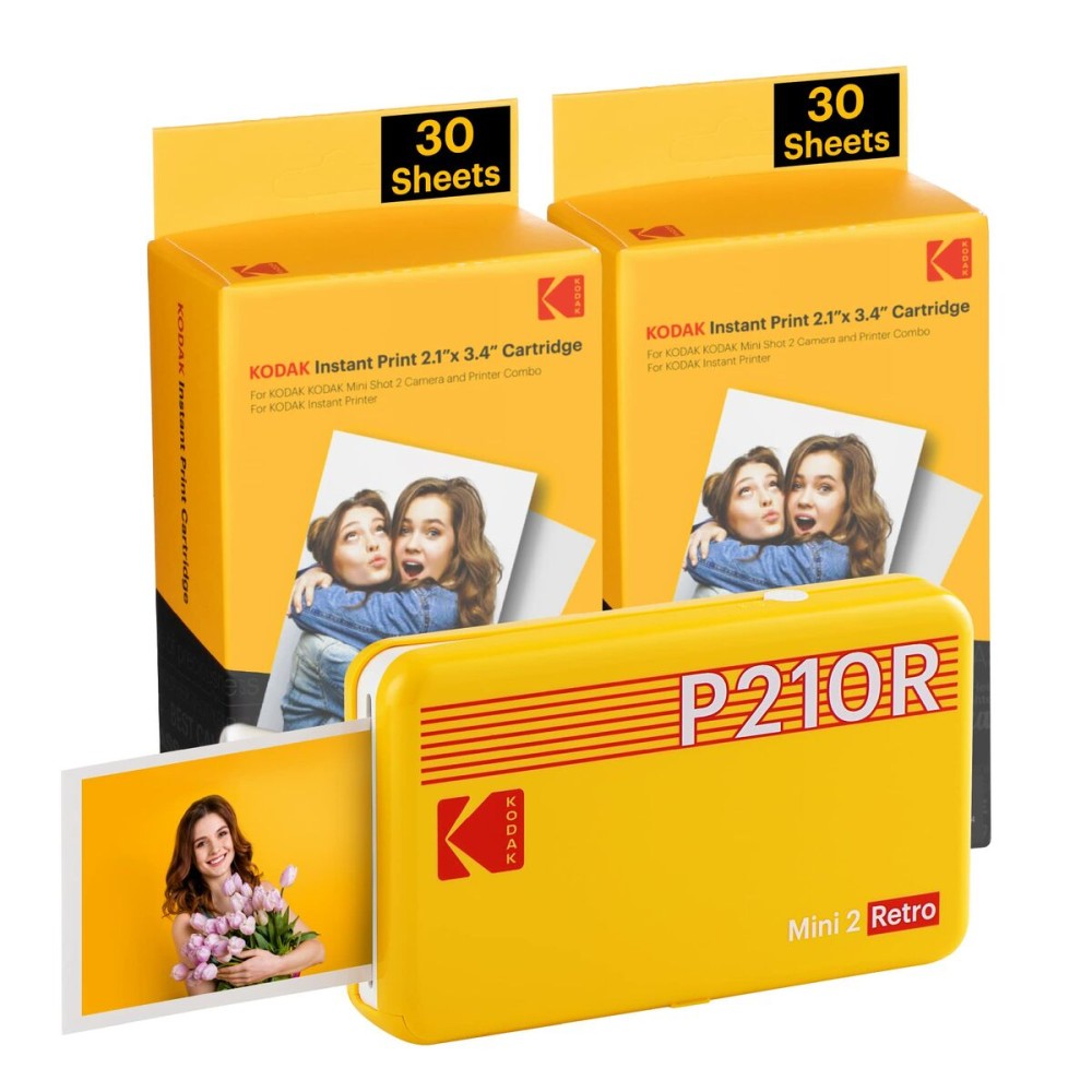 PhotogrpahicPrinterKodakMINI2RETROP210RYK60Yellow