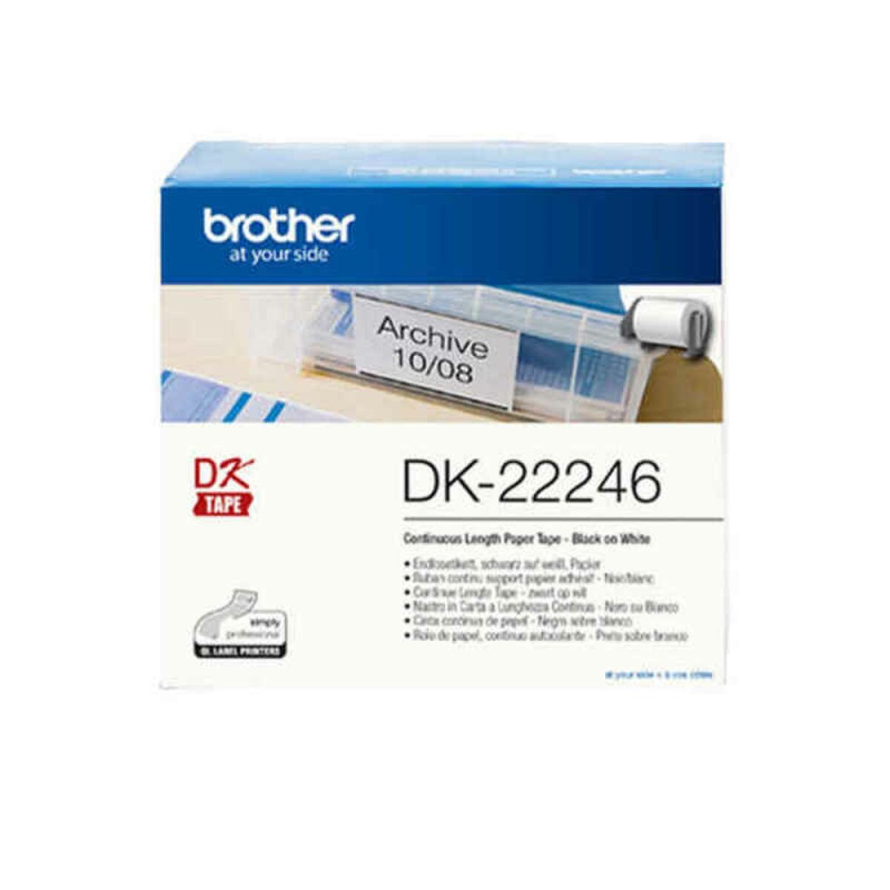 Drucker-EtikettenBrotherDK22246WeißSchwarz
