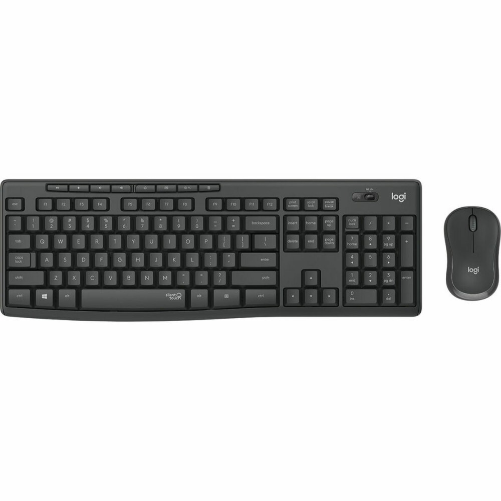 TecladoyRatónInalámbricoLogitechMK295NegroPortugués