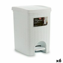 PedalbinStefanplastEleganceWhitePlastic20L27,5x38,5x31cm(6Units)