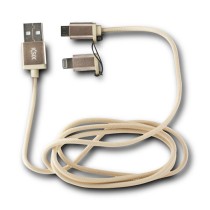 USB-KabelaufMicro-USBundLightningKSIX