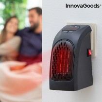 Plug-inKeramikheizkörperHeatPodInnovaGoods400WSchwarzBunt(RestauriertB)