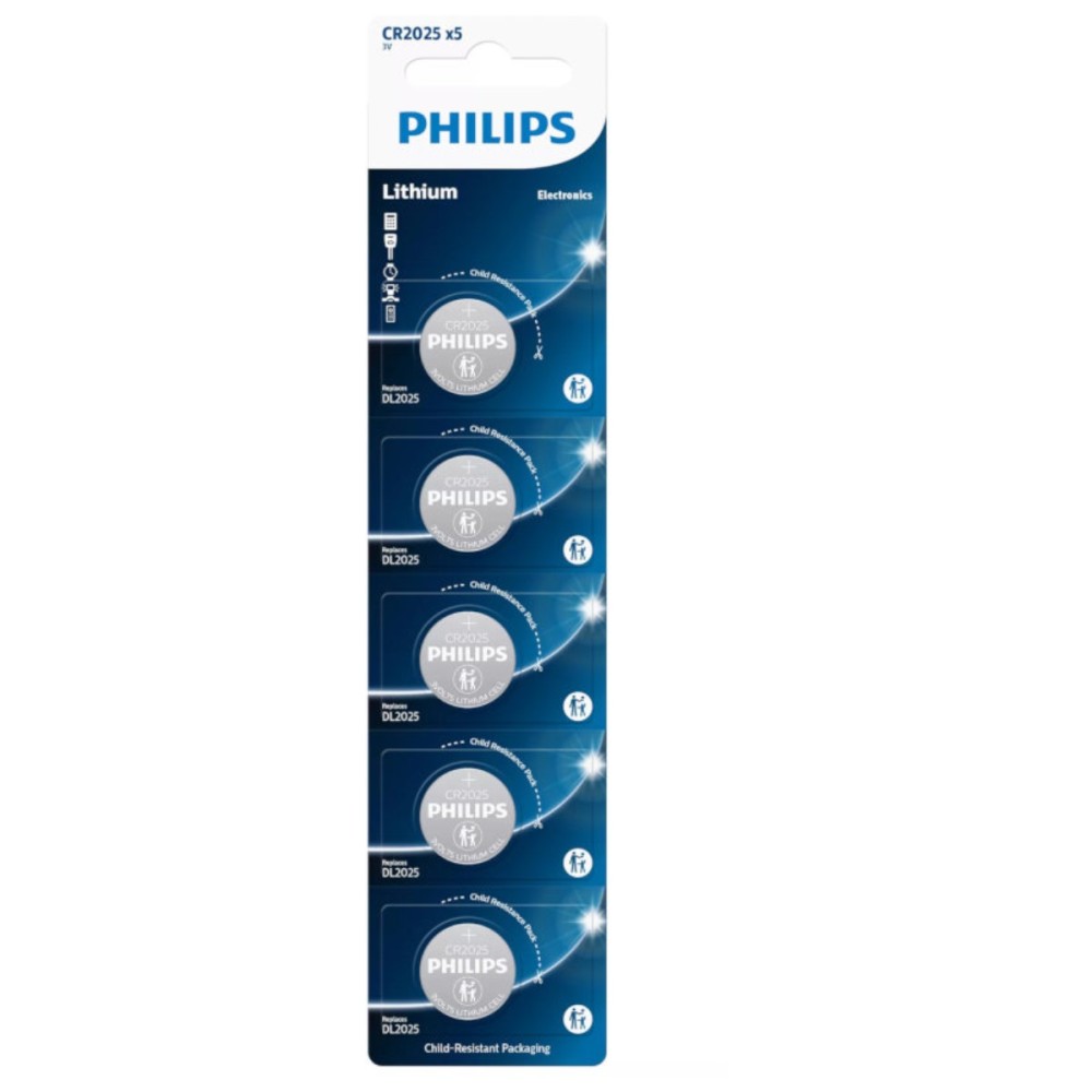 Lithium Button Cell Battery Philips CR2025