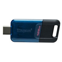 MemóriaUSBKingstonDT80M/128GBCorrenteparaChaveAzul128GB