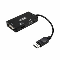 AdaptadorDisplayPortparaVGA/DVI/HDMI3en1NANOCABLE10.16.3301-BKPreto