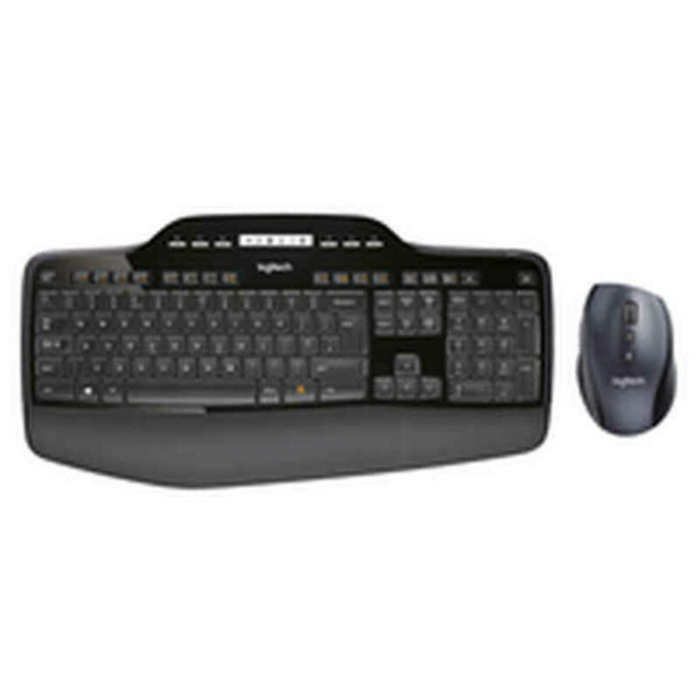 TecladoyRatónLogitechMK710NegroGrisInalámbricoQwertyEspañol