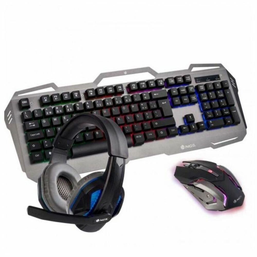 TastaturundGamingMausNGSNGS-GAMING-0082LED2400DPIGrau