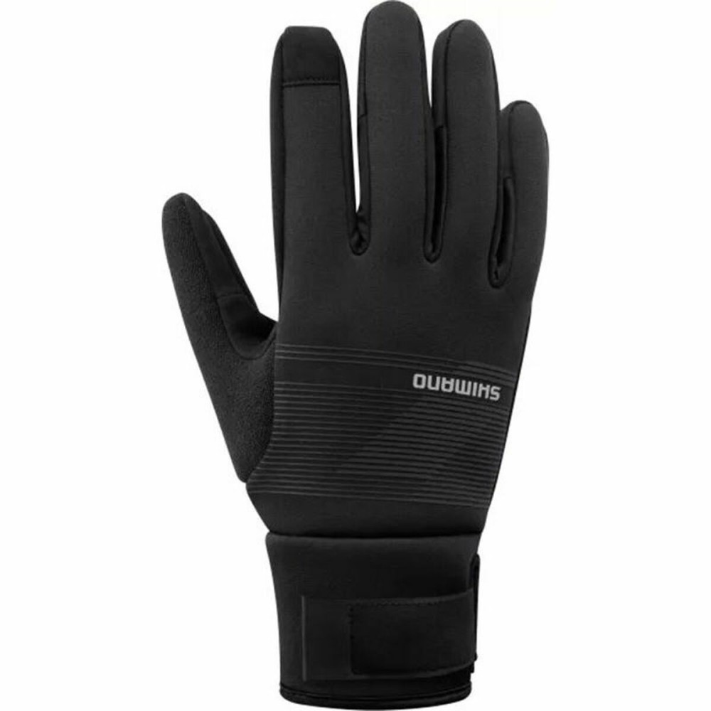 CyclingGlovesShimanoWindbreakThermalBlack