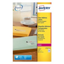 Klebeetiketten Avery 38,1 x 21,2 mm Durchsichtig 210 x 297 mm 25 Bettlaken