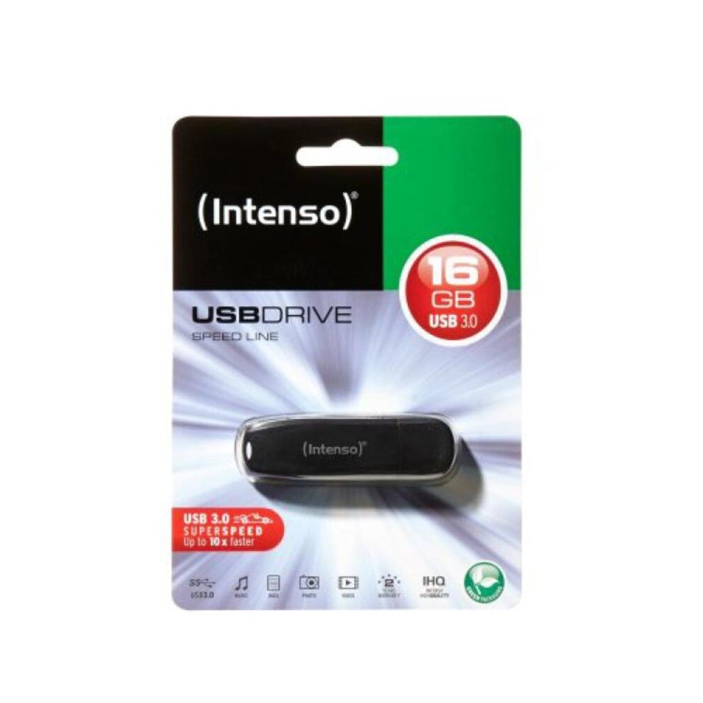 MemoriaUSBINTENSOSpeedLineUSB3.016GBNegro16GBDDR3SDRAM