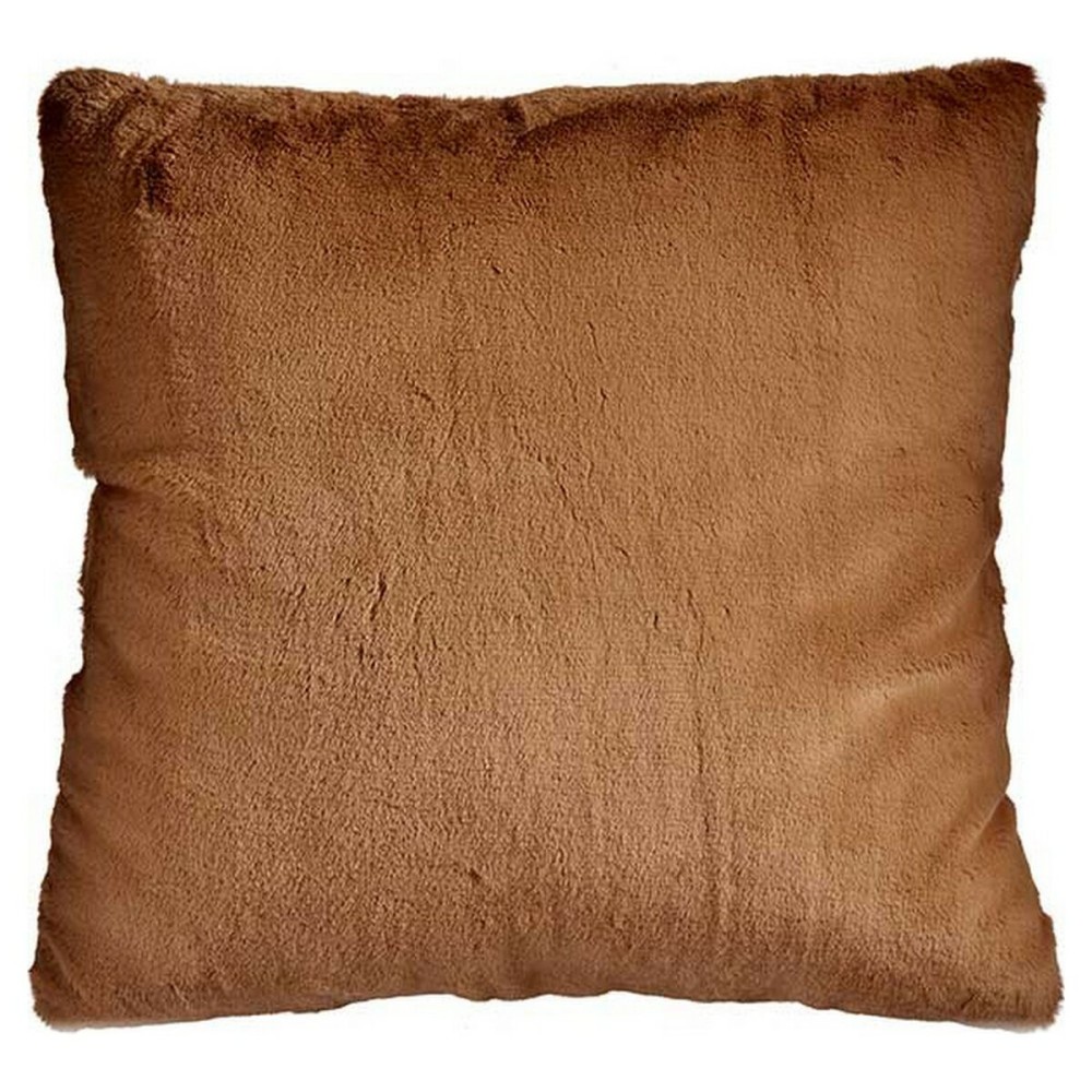 CushionWithhairBrownSyntheticLeather(60x2x60cm)