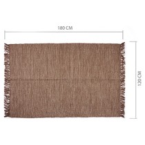 CarpetBrownCotton(120x1x180cm)