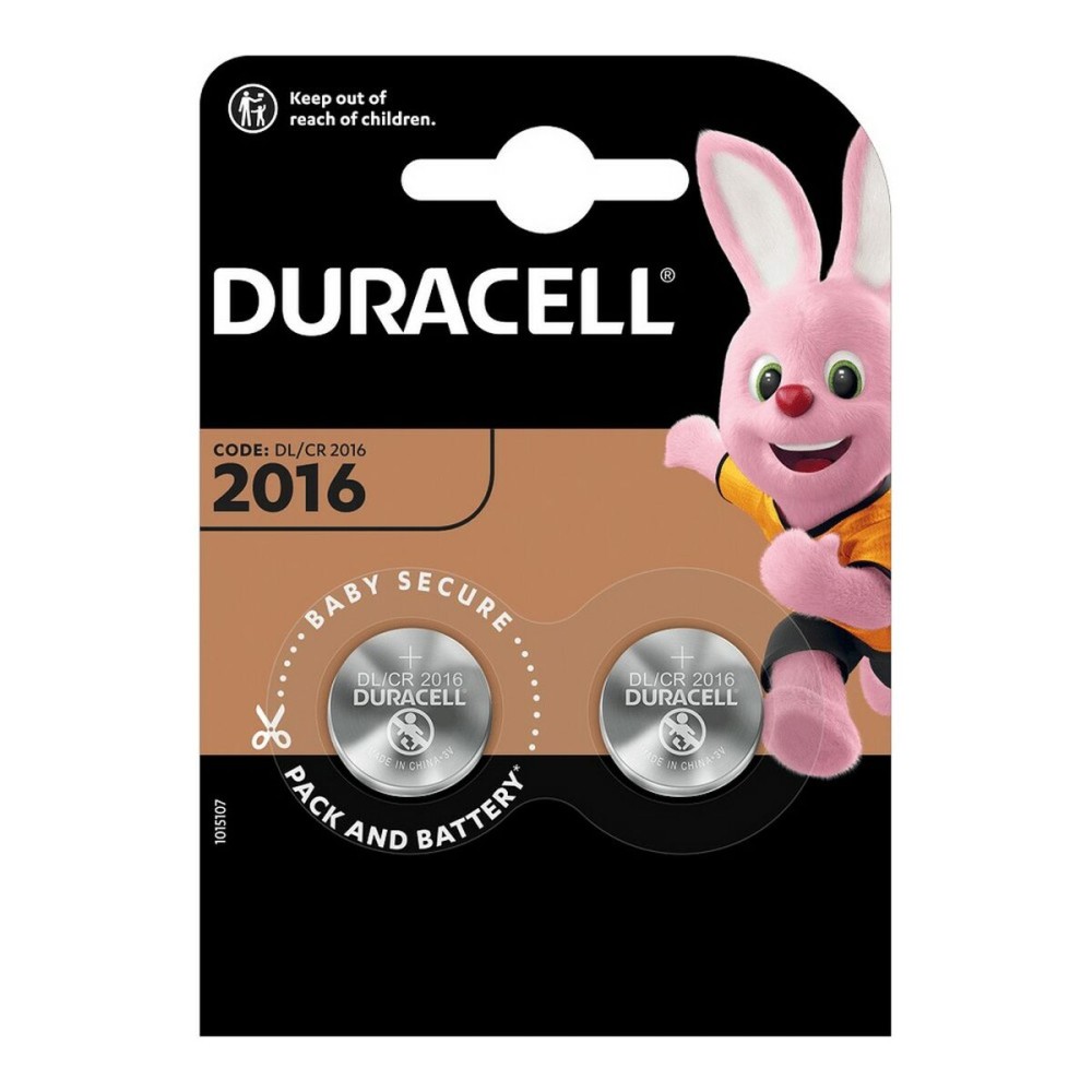 LithiumknopfzellenDL/CR2016DURACELL3V(2uds)