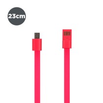 PulseraCableMicroUSBContact23cmRosa