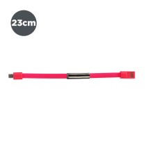 PulseraCableMicroUSBContact23cmRosa