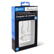 Auto-Ladegerät+Lightning-KabelMFiKSIXApple-compatible2.4A