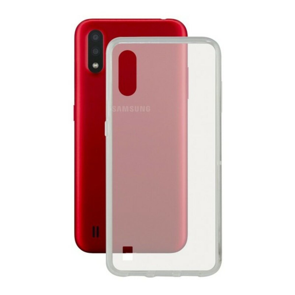 HoussepourMobileavecBordenTPUSamsungGalaxyA01KSIXFlexTransparent