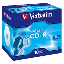 CD-R Verbatim Music 10 Unidades 80' 16x