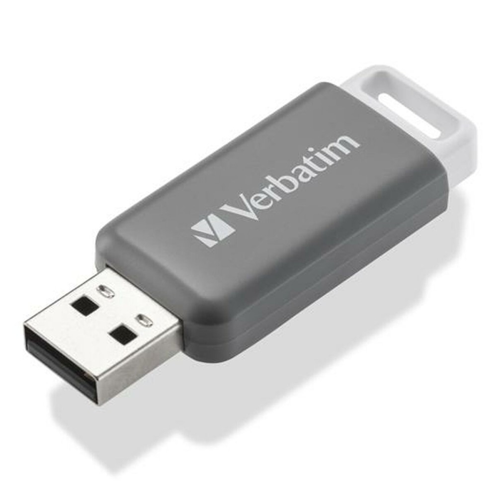 Pendrive Verbatim V DataBar Hi-Speed 128 GB USB 2.0 Einziehbar Grau