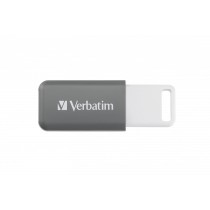 Pendrive Verbatim V DataBar Hi-Speed 128 GB USB 2.0 Einziehbar Grau