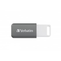 Pendrive Verbatim V DataBar Hi-Speed 128 GB USB 2.0 Retrattile Grigio
