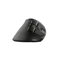 Wireless Mouse Trust Voxx Bluetooth Rechargeable Ergonomic Vertical Black 2400 dpi