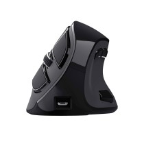 Mouse senza Fili Trust Voxx Bluetooth Ricaricabile Ergonomico Verticale Nero 2400 dpi