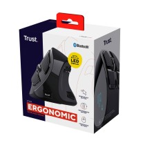 Mouse senza Fili Trust Voxx Bluetooth Ricaricabile Ergonomico Verticale Nero 2400 dpi