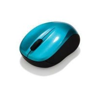 Mouse senza Fili Verbatim Go Nano Compatto Ricettore USB Nero Turchese 1600 dpi