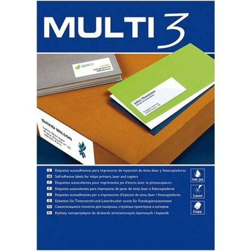 Adhesivos/Etiquetas MULTI 3 97 x 67,7 mm A4 100 Hojas