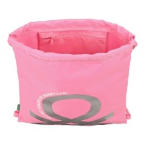 Bolsa Mochila con Cuerdas Benetton Flamingo pink Rosa (35 x 40 x 1 cm)
