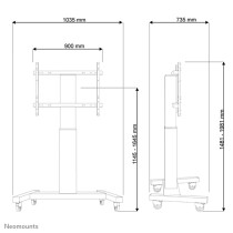 TrolleyNeomountsPLASMA-M2250BLACK130Kg100"42"